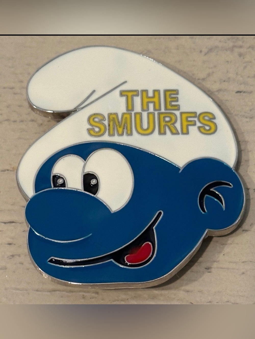Vintage Smurfs Belt Buckle